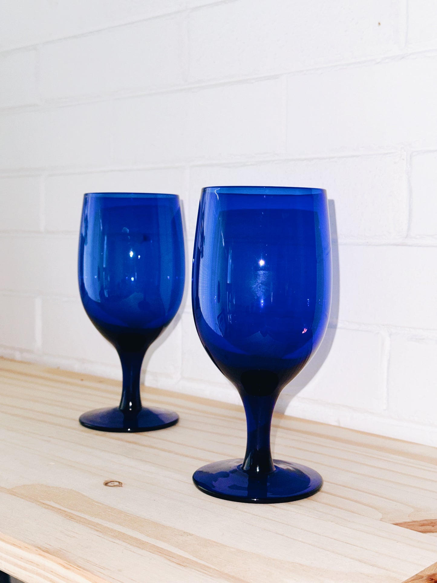 Cobalt Blue Wine Glasses