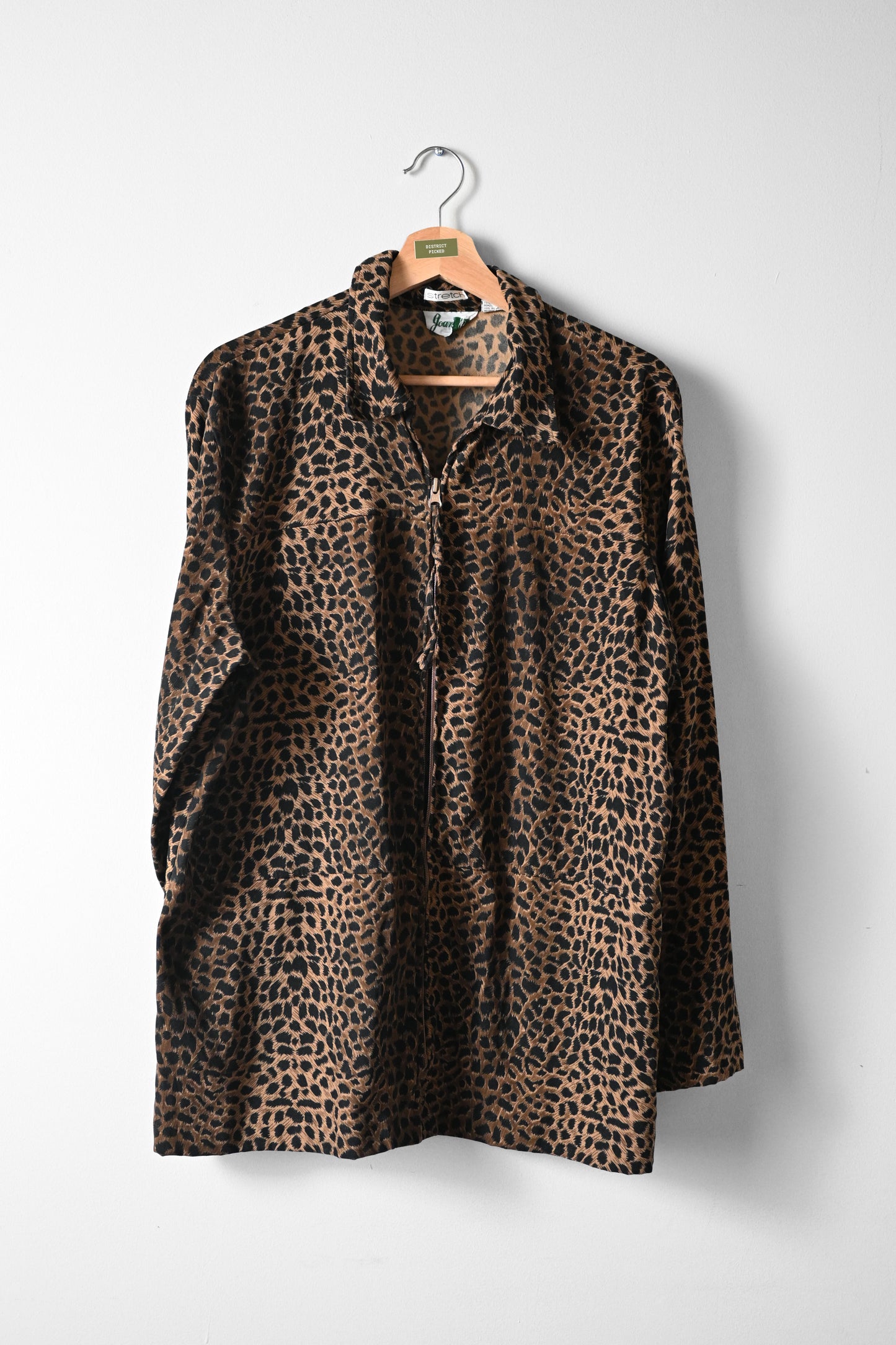Leopard Print Zip Up