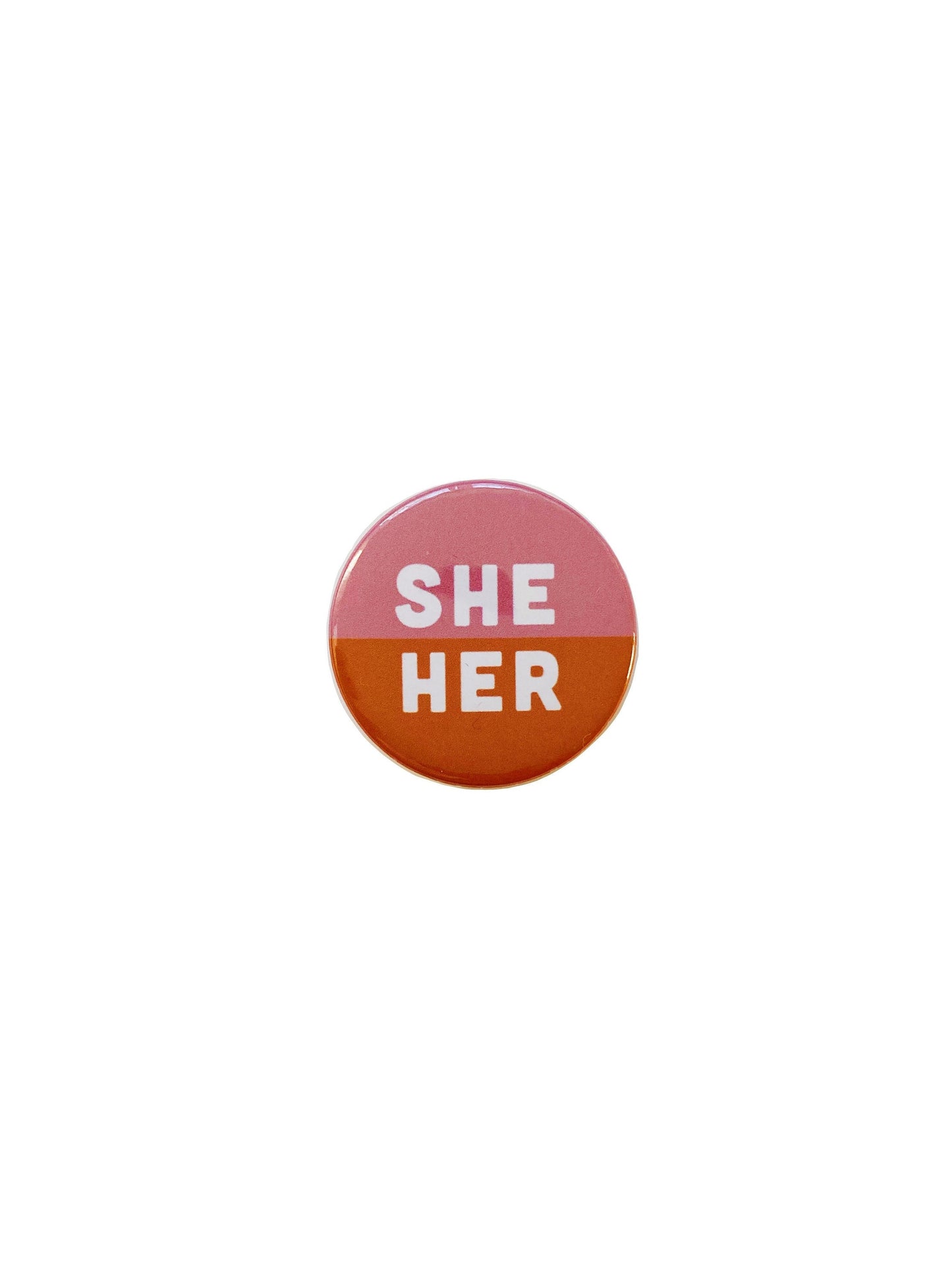 Pronoun Pin Button | She/Her | They/Them | He/Him | Customize pronoun pin | Pronoun pin badge | ANY PRONOUNS