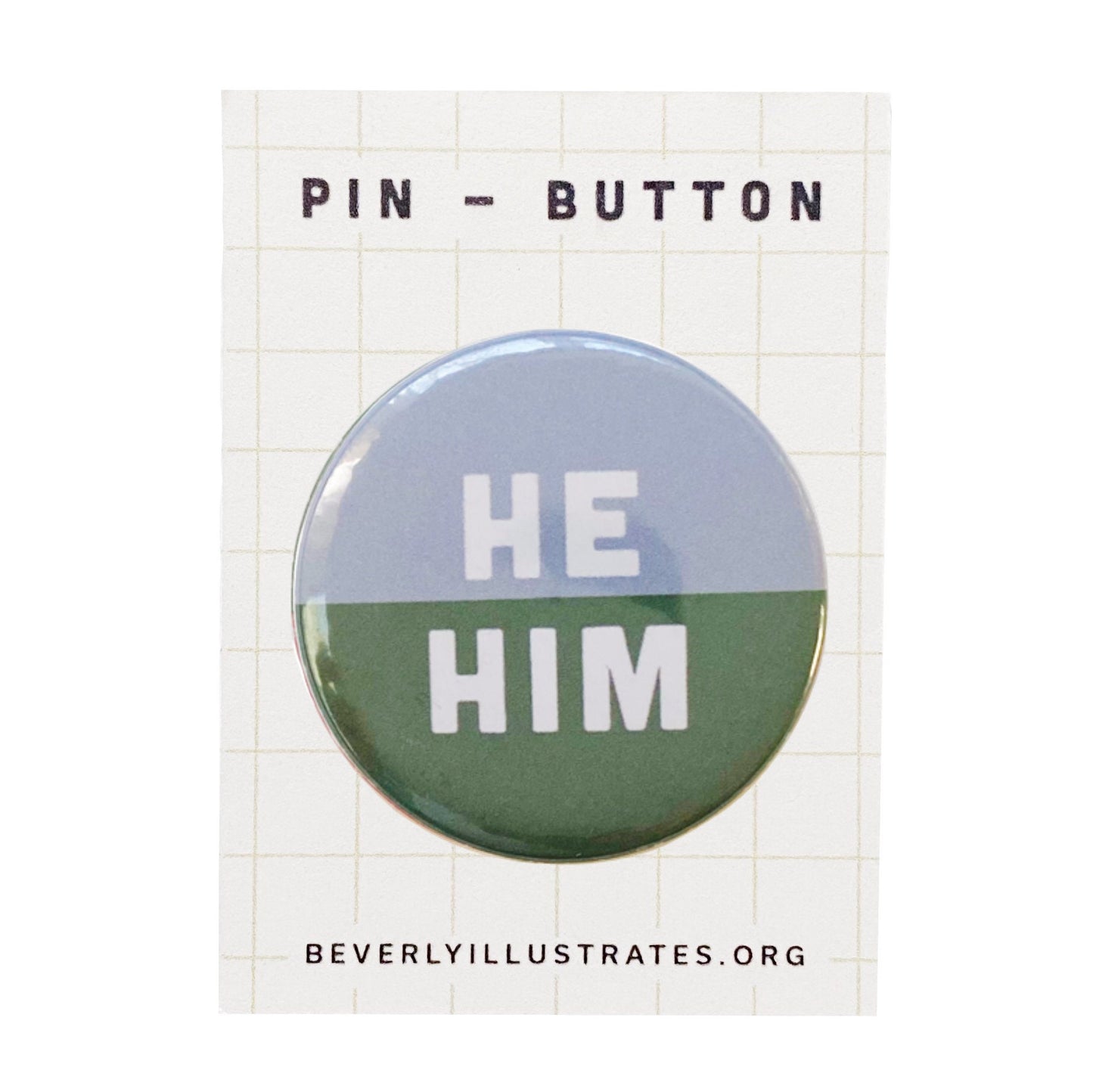 Pronoun Pin Button | He/Him | Customize pronoun pin | Pronoun pin badge | Back to school