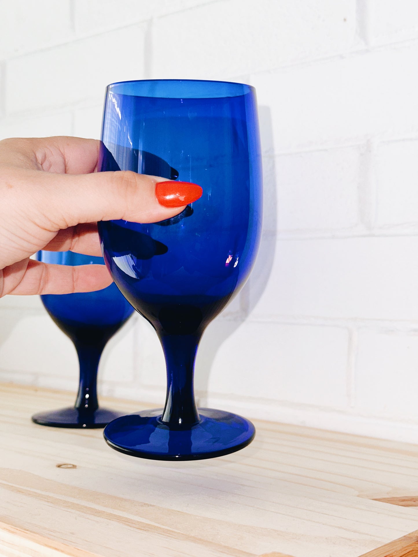 Cobalt Blue Wine Glasses