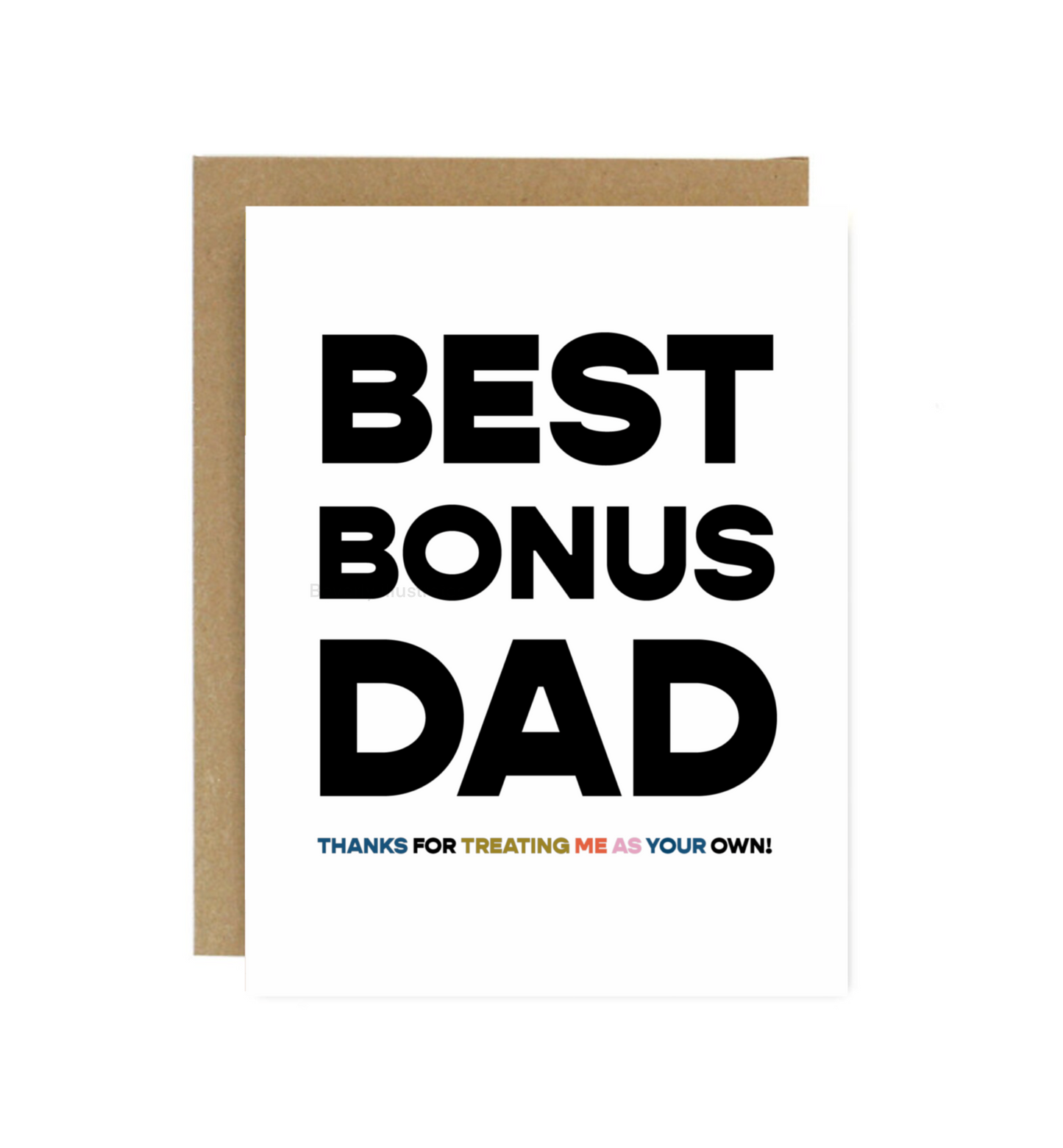 Best Bonus Dad Greeting Card