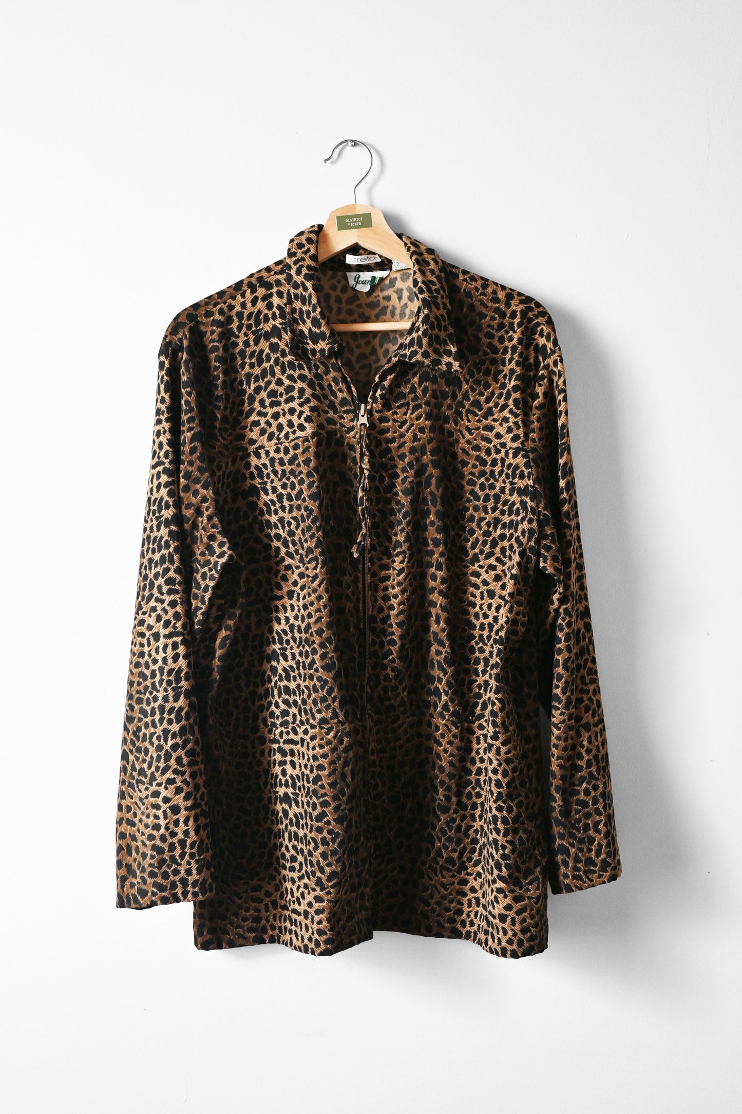 Leopard Print Zip Up