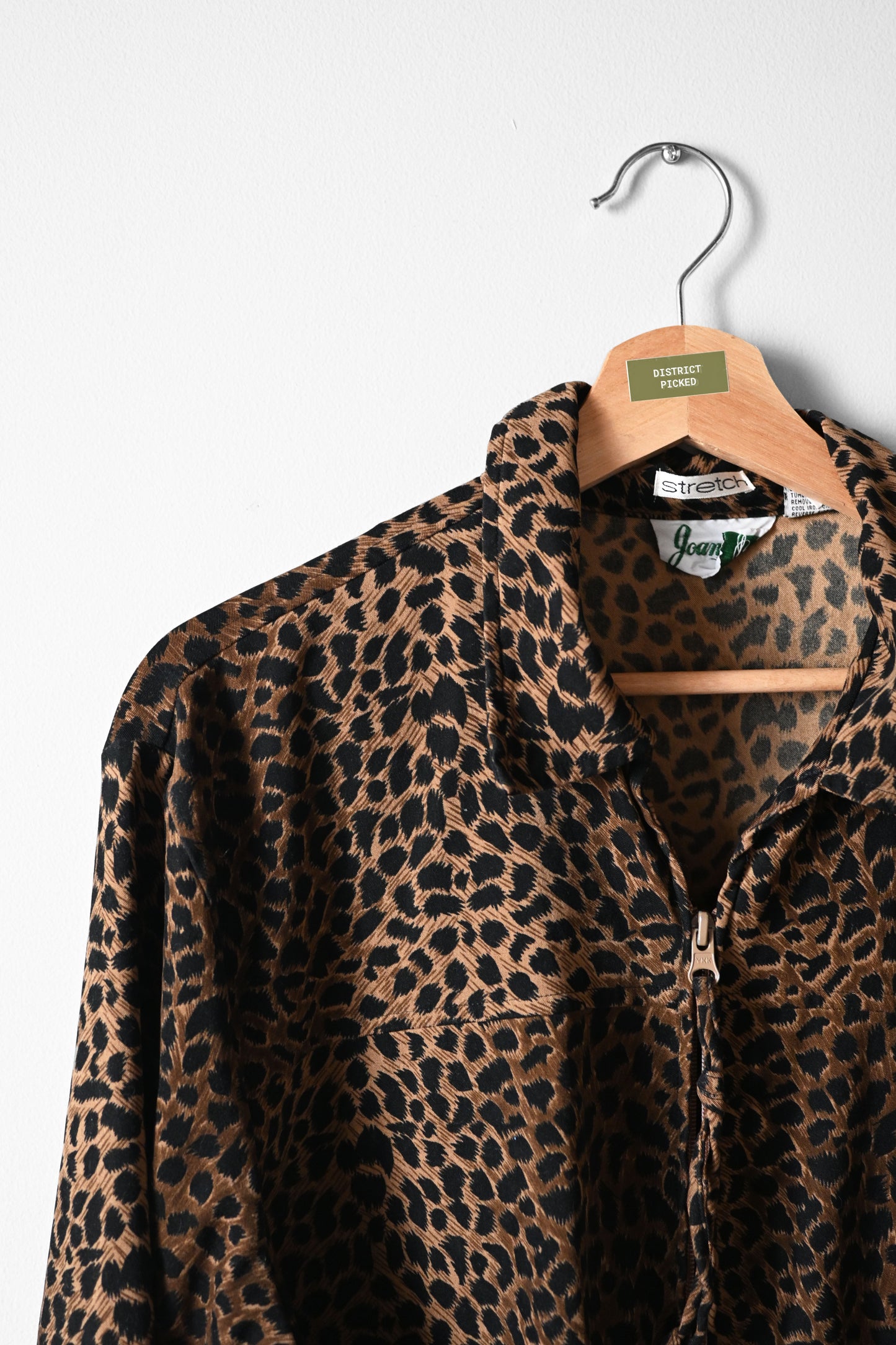 Leopard Print Zip Up