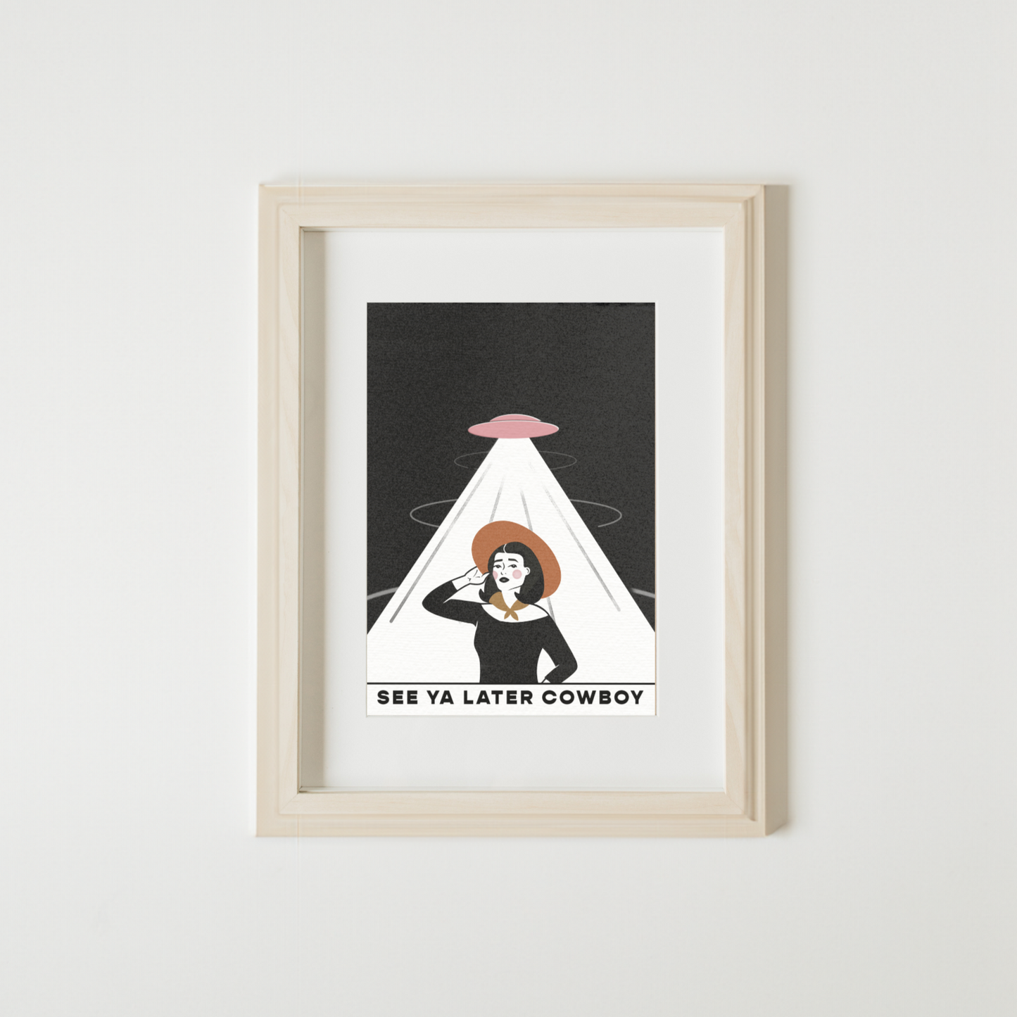 See Ya Later Cowboy Art Print