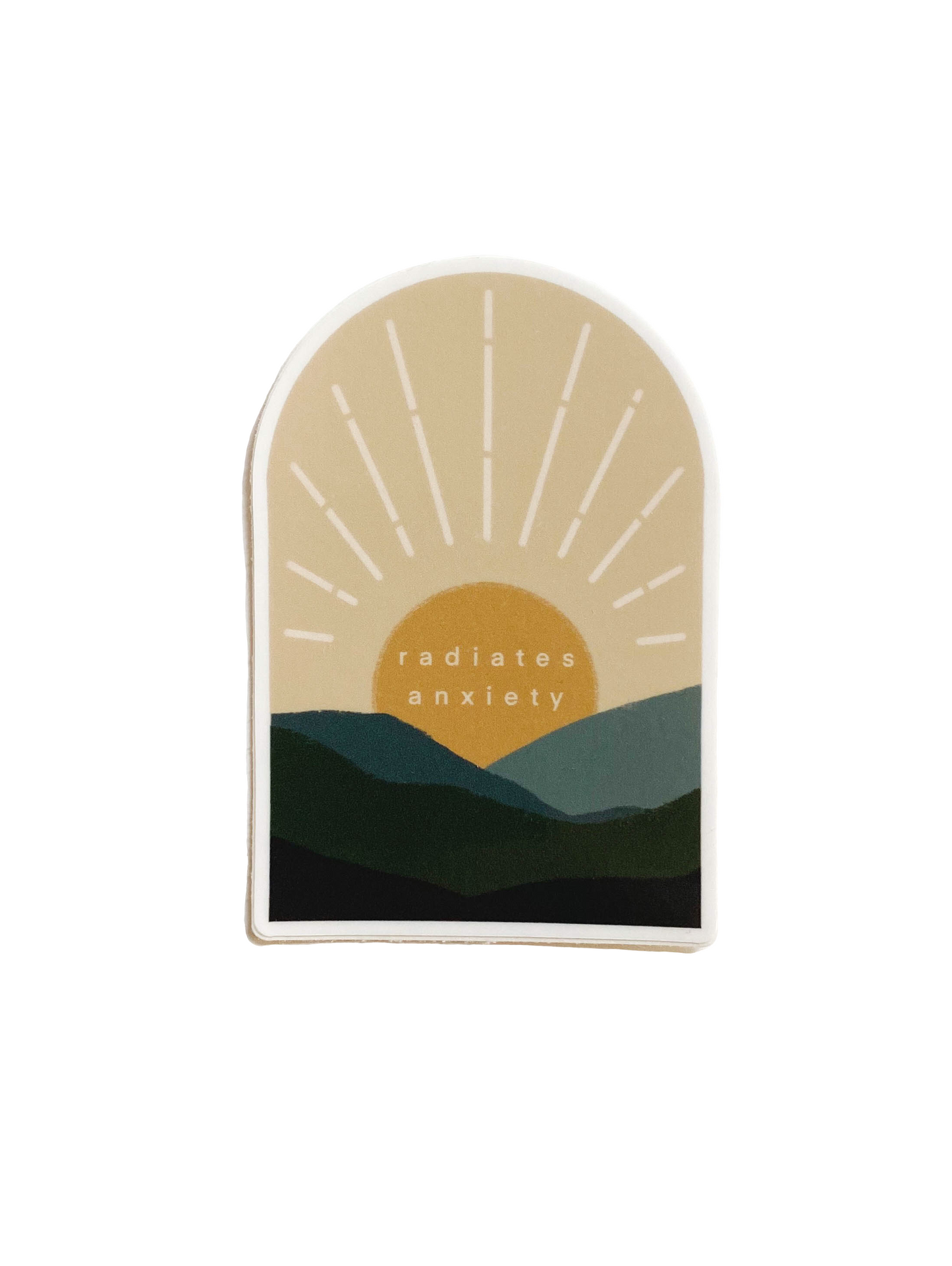 Radiates Anxiety (Sunny) Sticker