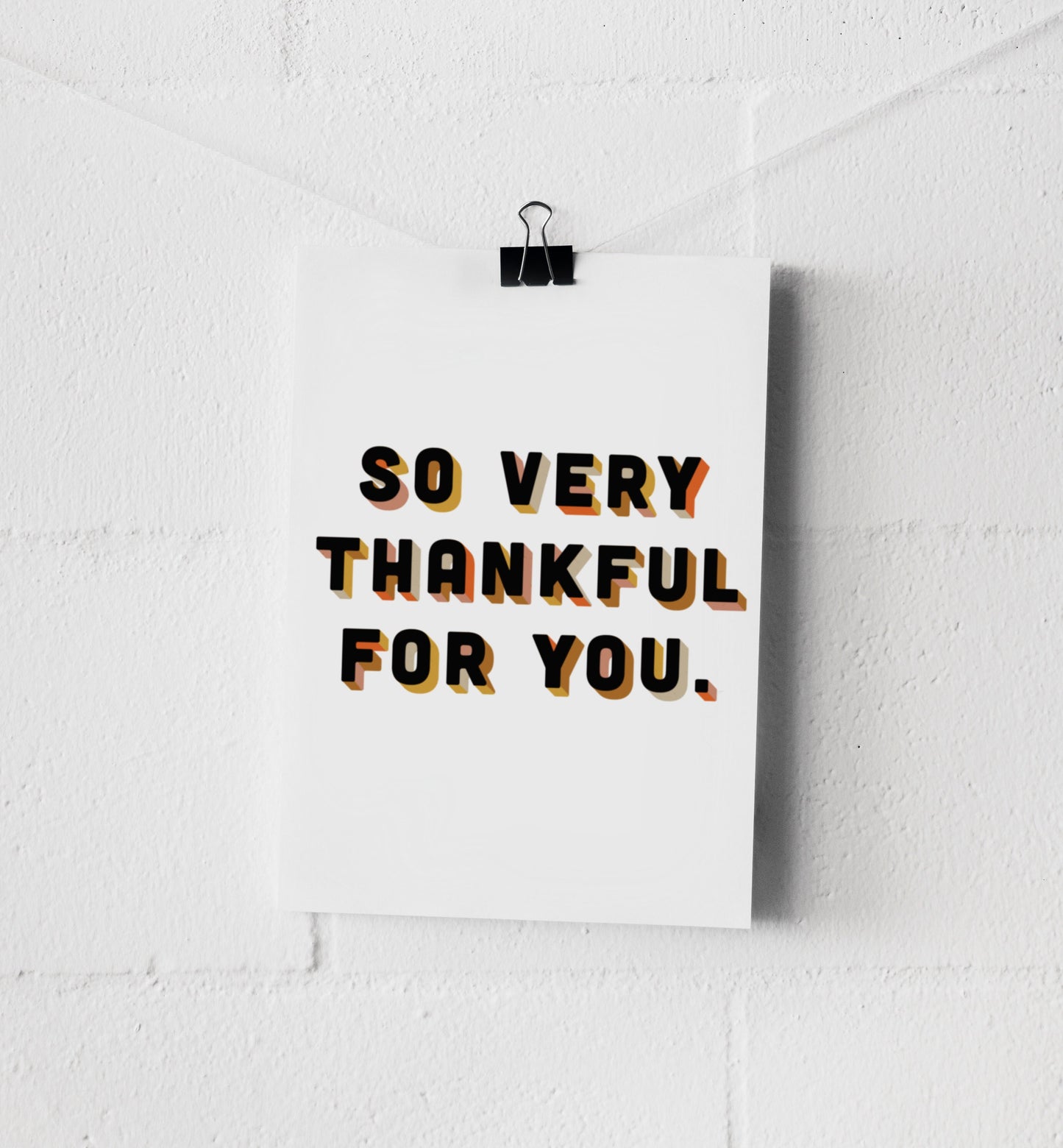 So Very Thankful For You Greeting Card