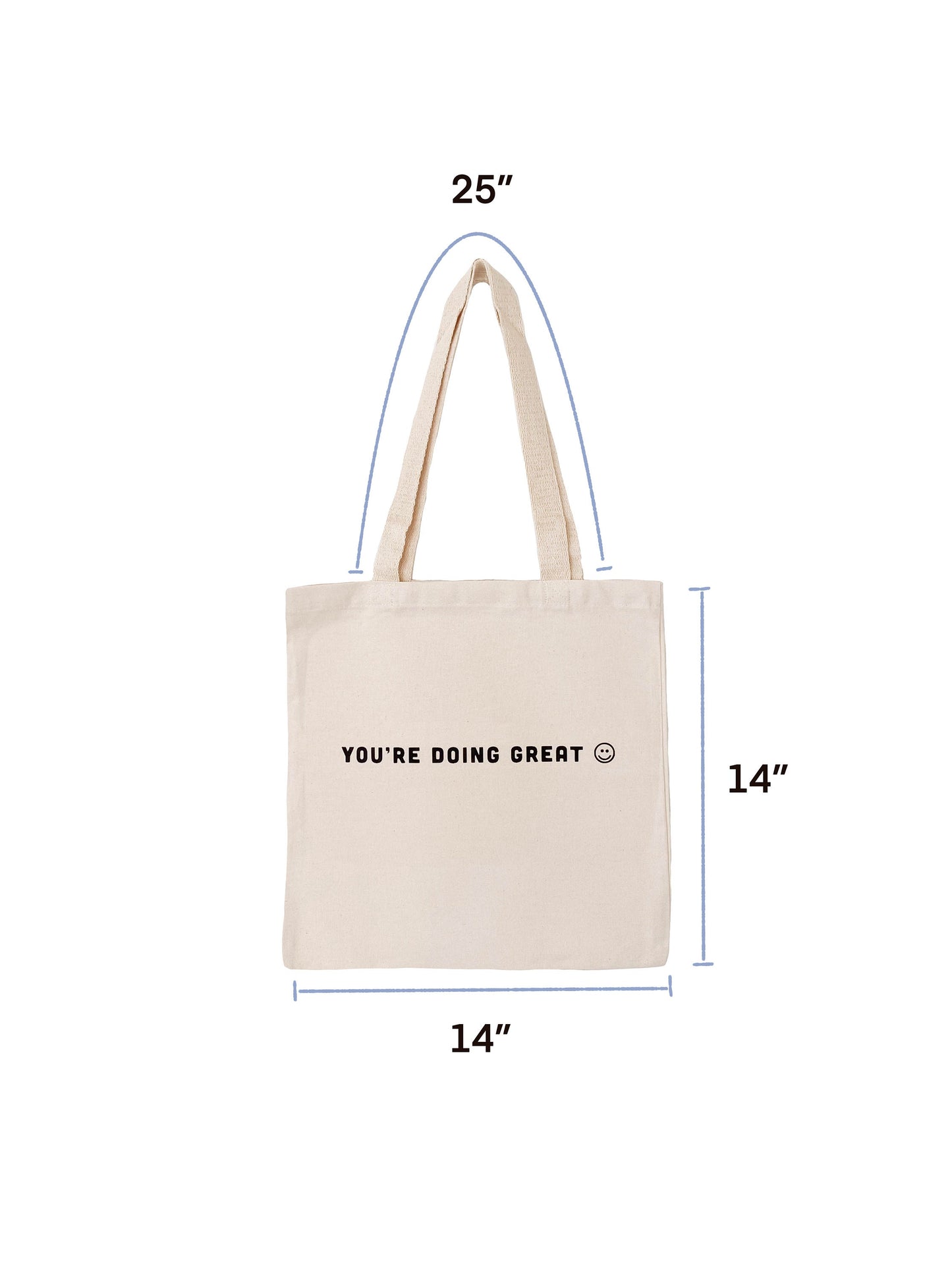 You're Doing Great Minimal Canvas Tote Bag