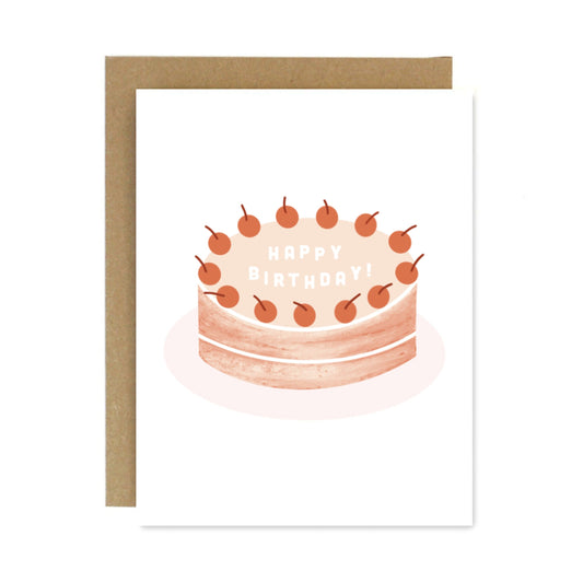 Happy Birthday Cake Greeting Card