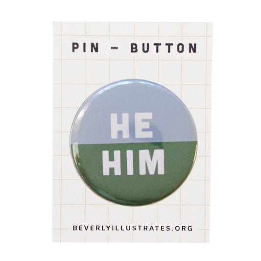 Pronoun Pin Button | He/Him | Customize pronoun pin | Pronoun pin badge | Back to school