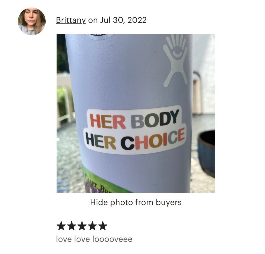 Her Body Her Choice Sticker